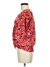 Joy Joy 100% Polyester Red Short Sleeve Blouse Size M - photo 5