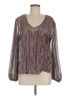 Rockin' C 100% Polyester Purple Long Sleeve Blouse Size M - photo 1
