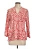 Ruby Rd. Red 3/4 Sleeve T-Shirt Size L - photo 1