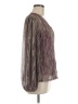 Rockin' C 100% Polyester Purple Long Sleeve Blouse Size M - photo 4