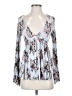 Free People Blue Long Sleeve Blouse Size XS - photo 1