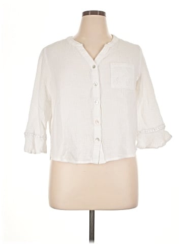 Alfred Dunner 3/4 Sleeve Button-Down Shirt (view 1)