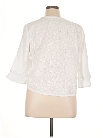 Alfred Dunner 3/4 Sleeve Button-Down Shirt (view 2)