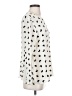 Dolan Hearts Ivory Long Sleeve Blouse Size S - photo 4