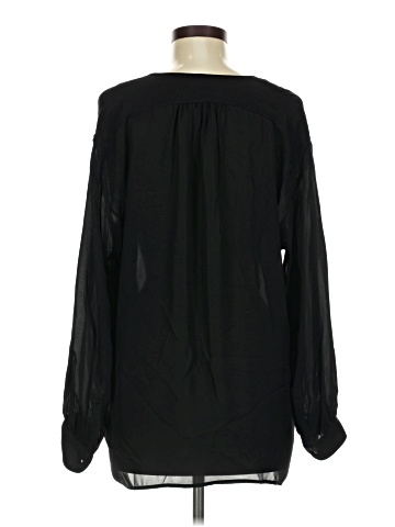 Nili Lotan Long Sleeve Silk Top (view 2)
