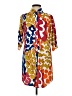 Boho Chic Print Orange Casual Dress Size XS - photo 1