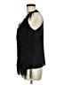 Cache 100% Polyester Black Sleeveless Blouse Size M - photo 5