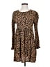 BP. 100% Rayon Animal Print Brown Casual Dress Size S - photo 1