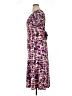 Perceptions Print Pink Casual Dress Size XL - photo 5