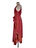 Unbranded 100% Polyester Paisley Orange Casual Dress Size M (estimated) - photo 5