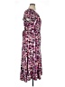 Perceptions Print Pink Casual Dress Size XL - photo 4