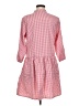 Unbranded 100% Polyester Checkered-gingham Pink Casual Dress Size M - photo 2