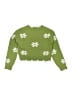 Unbranded Floral Green Pullover Sweater Size 11 - 12 - photo 2