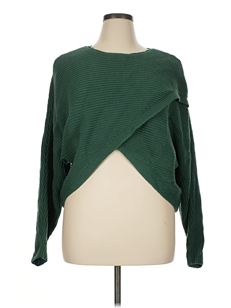 Pre-owned Unbranded Pullover Sweater In Green