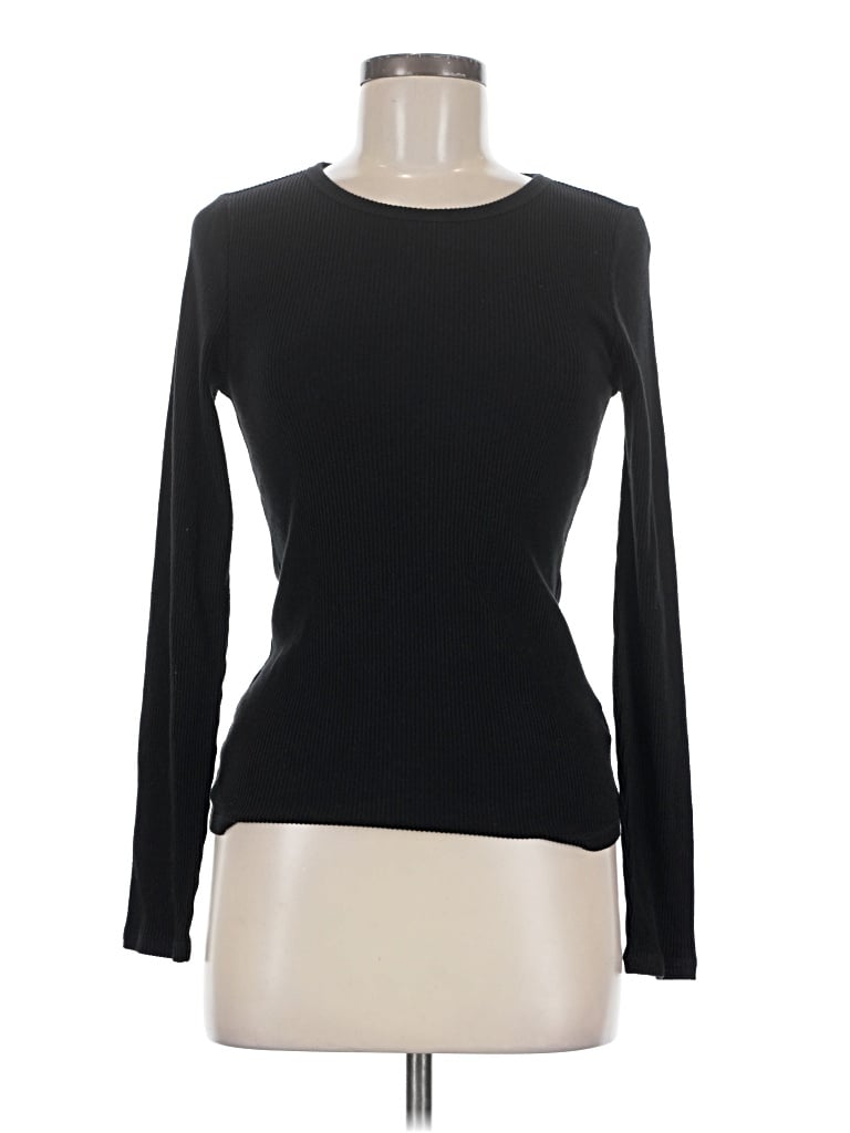 Pre-owned Old Navy Long Sleeve T-shirt In Black
