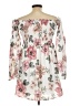 Shein 100% Polyester Floral Ivory Casual Dress Size L - photo 2
