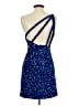 Assorted Brands 100% Polyester Stars Blue Cocktail Dress Size 2 - photo 2