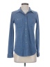 Faherty Tweed Blue Long Sleeve Blouse Size XS - photo 1