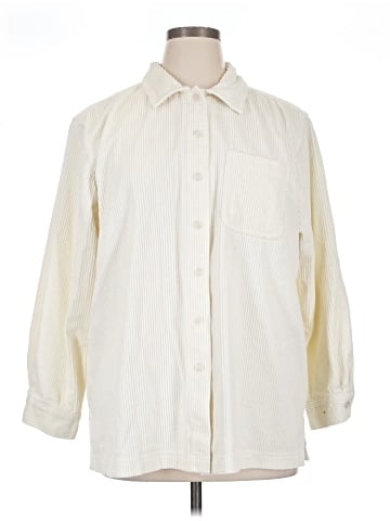 L.L.Bean 3/4 Sleeve Button-Down Shirt (view 1)