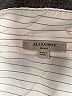 ALLSAINTS 100% Cotton Stripes Silver Long Sleeve Button-Down Shirt Size S - photo 7