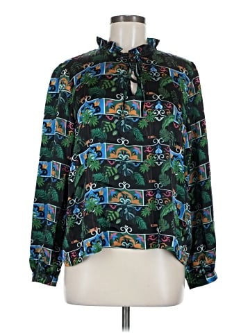 Emily Lovelock Long Sleeve Silk Top (view 1)