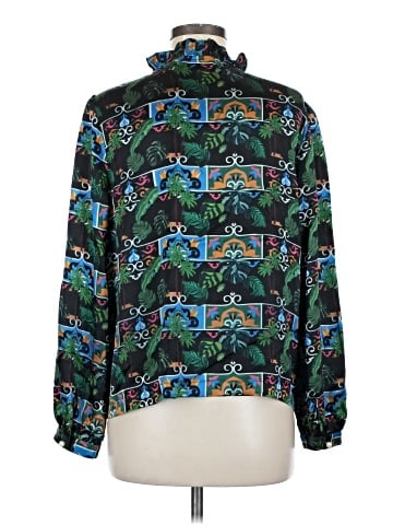 Emily Lovelock Long Sleeve Silk Top (view 2)