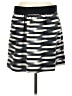 Gap 100% Polyester Stripes Silver Casual Skirt Size 8 - photo 1