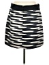 Gap 100% Polyester Stripes Silver Casual Skirt Size 8 - photo 2
