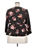 Torrid Floral Black 3/4 Sleeve Blouse Size 2X Plus (2) - photo 2