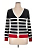 Cielo Stripes Black Cardigan Size 1X - photo 1