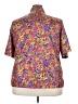 Notations 100% Polyester Floral Purple 3/4 Sleeve Blouse Size 22 - photo 2