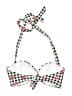 Hot Topic Plaid White Swimsuit Top Size Lg (0) - photo 2