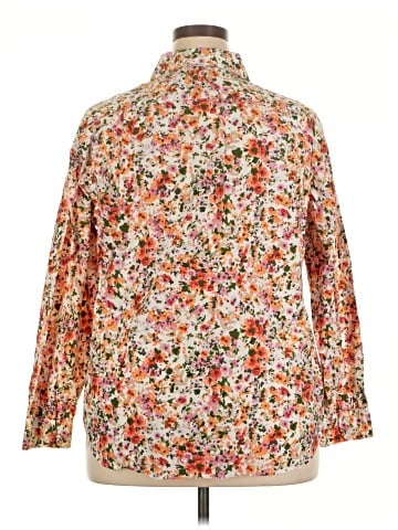 Liz Claiborne 3/4 Sleeve Button-Down Shirt (view 2)