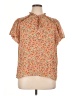 CeCe 100% Polyester Orange Short Sleeve Blouse Size XL - photo 1