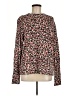 Monrow Animal Print Brown Pullover Sweater Size M - photo 1
