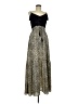 Main Strip 100% Polyester Animal Print Black Casual Dress Size M - photo 1
