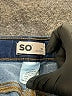 SO 100% Cotton Solid Blue Jeggings Size 10 - photo 3