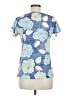 Before+Again Floral Blue Short Sleeve T-Shirt Size M - photo 2