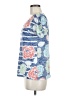 Before+Again Floral Blue Short Sleeve T-Shirt Size M - photo 5