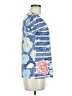 Before+Again Floral Blue Short Sleeve T-Shirt Size M - photo 4
