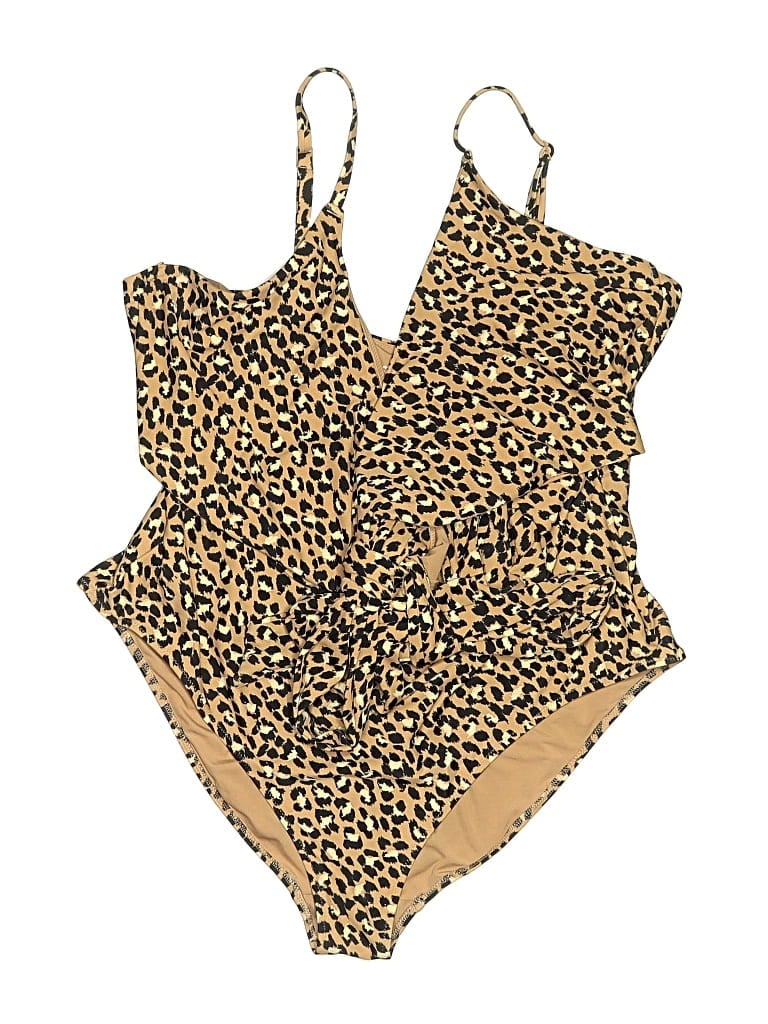 Pre-owned Aerie One Piece Swimsuit In Gold