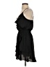 Express Outlet 100% Polyester Solid Black Cocktail Dress Size XS - photo 5