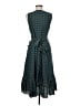 Tory Burch 100% Polyester Polka Dots Teal Cocktail Dress Size 6 - photo 2