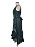 Tory Burch 100% Polyester Polka Dots Teal Cocktail Dress Size 6 - photo 5
