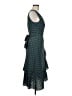 Tory Burch 100% Polyester Polka Dots Teal Cocktail Dress Size 6 - photo 4