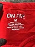 ON FIRE 100% Cotton Red Short Sleeve Polo Size M - photo 7