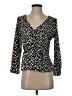 J.Crew 100% Polyester Black 3/4 Sleeve Top Size 2 - photo 1