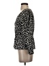 J.Crew 100% Polyester Black 3/4 Sleeve Top Size 2 - photo 5