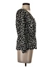 J.Crew 100% Polyester Black 3/4 Sleeve Top Size 2 - photo 4