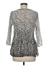 Nicola 100% Polyester Silver 3/4 Sleeve Blouse Size M - photo 2